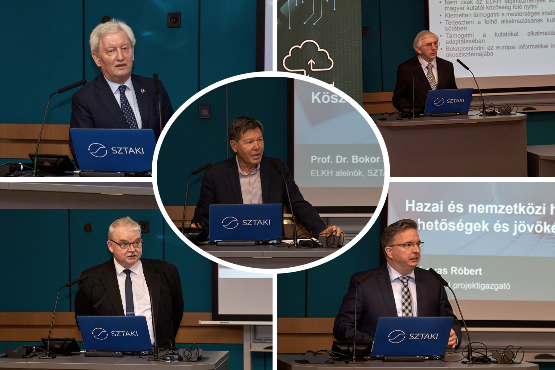 ELKH Cloud átadás előadók